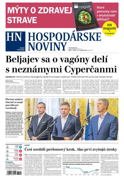 E-magazín Hospodárske noviny 04.08.2017 - MAFRA Slovakia, a.s.