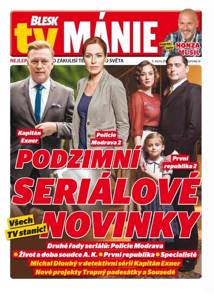 E-magazín Blesk Tv manie - 5.8.2017 - CZECH NEWS CENTER a. s.
