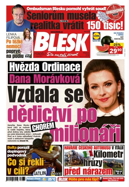 E-magazín Blesk - 7.8.2017 - CZECH NEWS CENTER a. s.