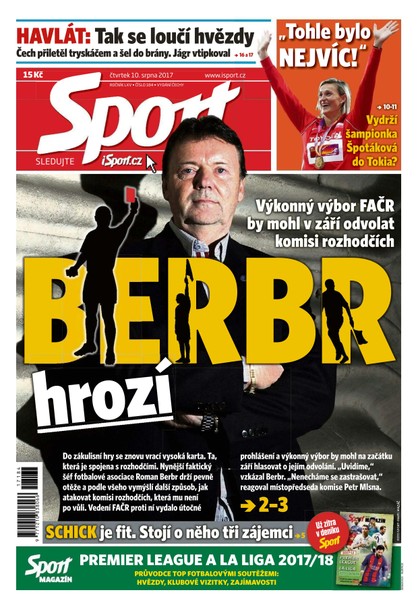 E-magazín Sport - 10.8.2017 - CZECH NEWS CENTER a. s.