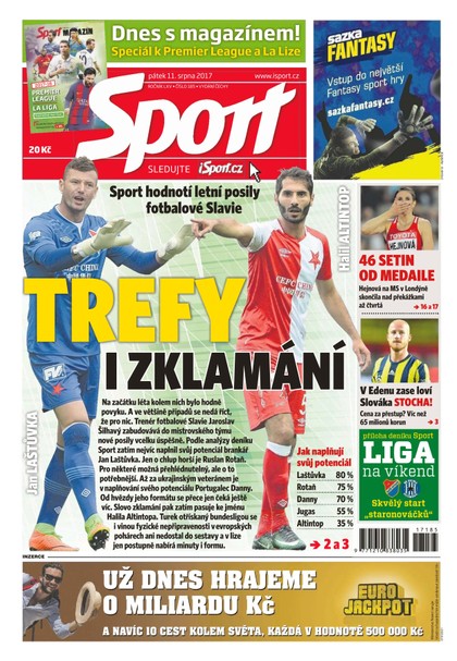 E-magazín Sport - 11.8.2017 - CZECH NEWS CENTER a. s.