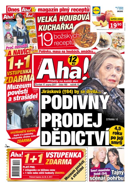 E-magazín AHA! - 17.8.2017 - CZECH NEWS CENTER a. s.