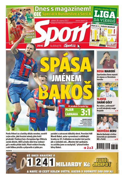 E-magazín Sport - 18.8.2017 - CZECH NEWS CENTER a. s.
