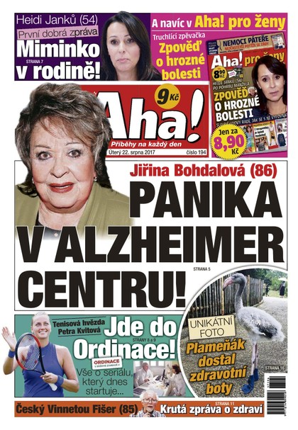 E-magazín AHA! - 22.8.2017 - CZECH NEWS CENTER a. s.