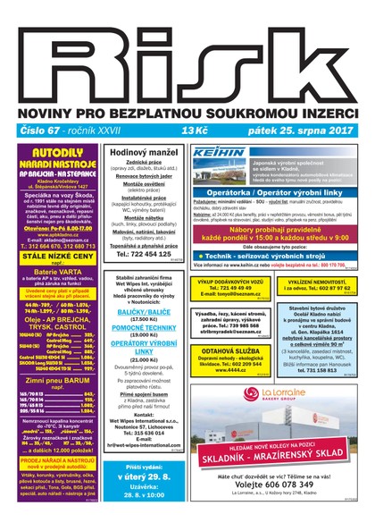 E-magazín Risk 67/2017 - Risk