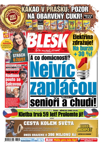 E-magazín Blesk - 1.9.2017 - CZECH NEWS CENTER a. s.