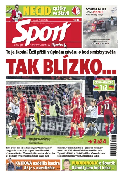 E-magazín Sport - 2.9.2017 - CZECH NEWS CENTER a. s.