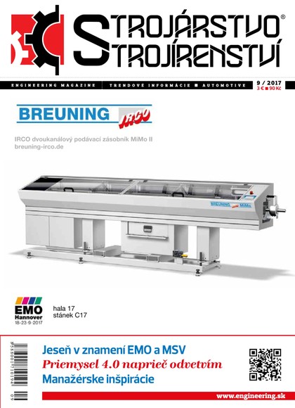 E-magazín STROJÁRSTVO/STROJÍRENSTVÍ 9/2017 - MEDIA/ST s.r.o.