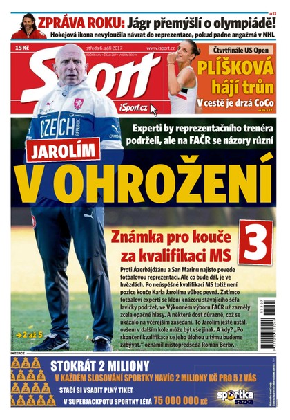 E-magazín Sport - 6.9.2017 - CZECH NEWS CENTER a. s.