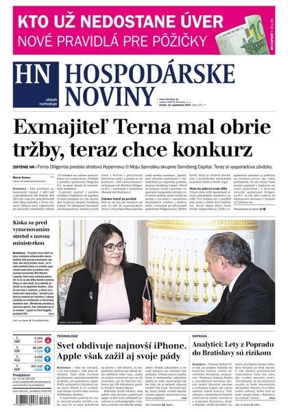 E-magazín Hospodárske noviny 13.09.2017 - MAFRA Slovakia, a.s.