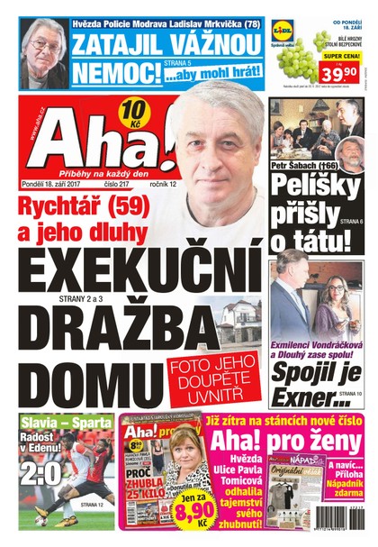 E-magazín AHA! - 18.9.2017 - CZECH NEWS CENTER a. s.