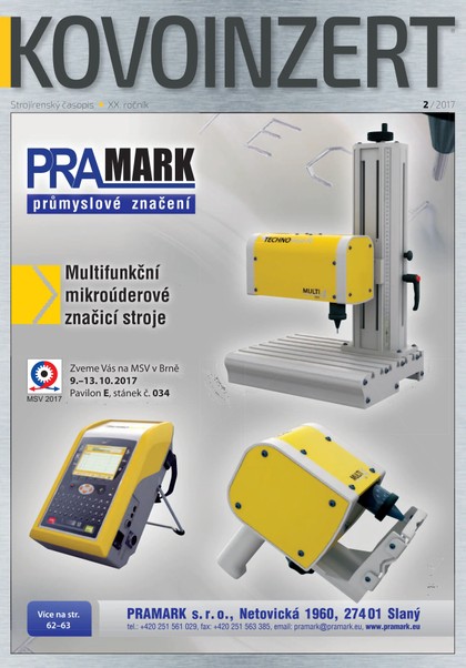 E-magazín KOVOINZERT 2/2017 - INFOCUBE s.r.o.
