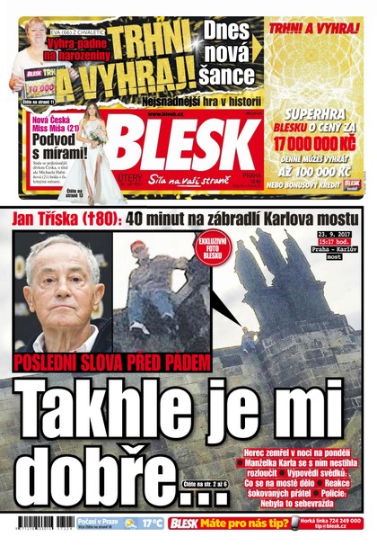 E-magazín Blesk - 26.9.2017 - CZECH NEWS CENTER a. s.