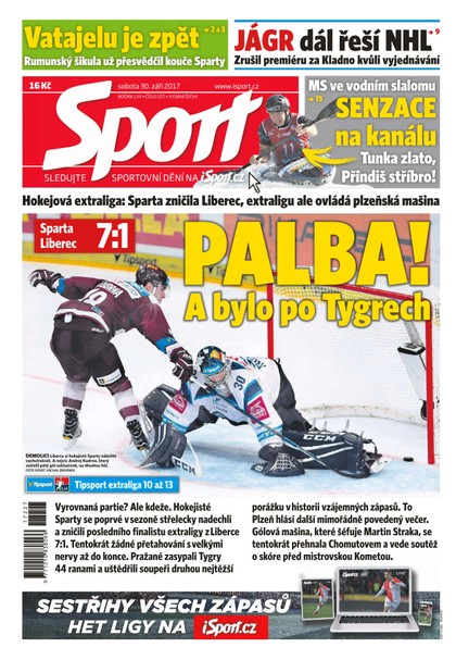 E-magazín Sport - 30.9.2017 - CZECH NEWS CENTER a. s.