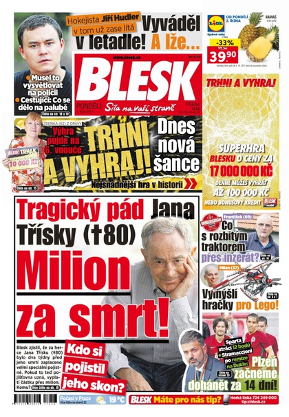 E-magazín Blesk - 2.10.2017 - CZECH NEWS CENTER a. s.