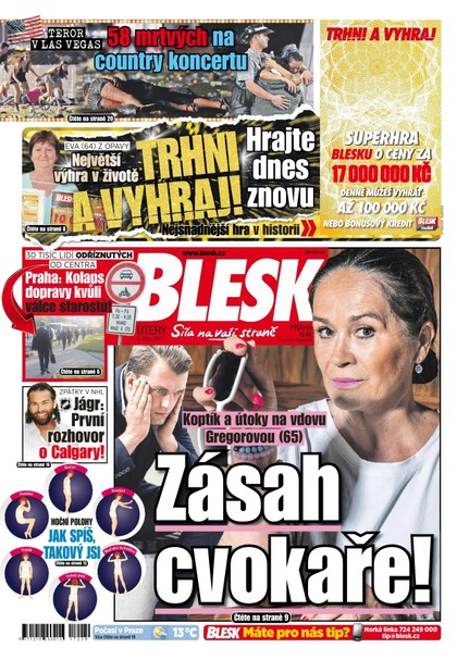 E-magazín Blesk - 3.10.2017 - CZECH NEWS CENTER a. s.