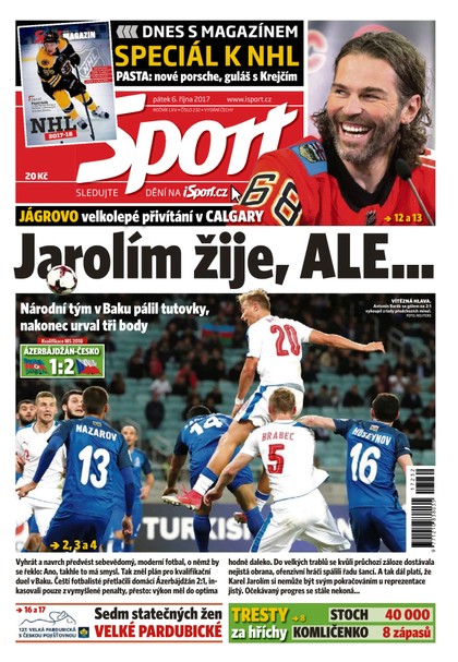 E-magazín Sport - 6.10.2017 - CZECH NEWS CENTER a. s.