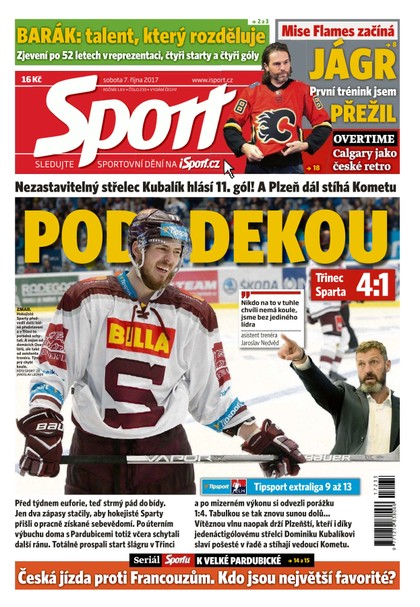 E-magazín Sport - 7.10.2017 - CZECH NEWS CENTER a. s.