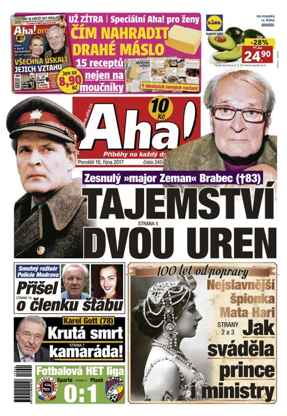 E-magazín AHA! - 16.10.2017 - CZECH NEWS CENTER a. s.