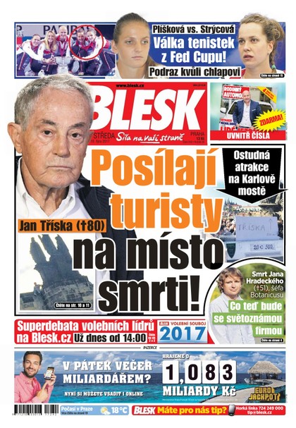 E-magazín Blesk - 18.10.2017 - CZECH NEWS CENTER a. s.