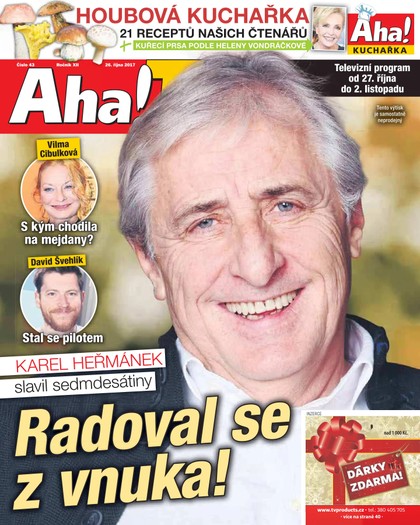 E-magazín AHA! Tv - 26.10.2017 - CZECH NEWS CENTER a. s.