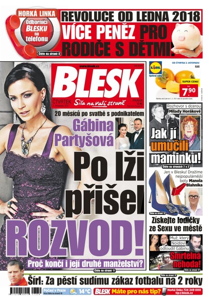 E-magazín Blesk - 2.11.2017 - CZECH NEWS CENTER a. s.