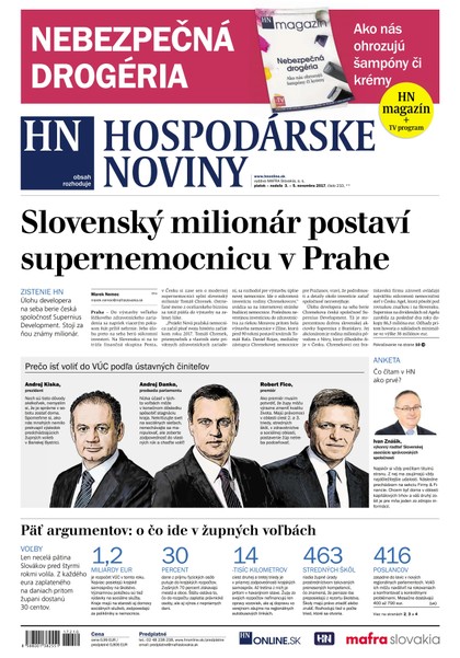 E-magazín Hospodárske noviny 03.11.2017 - MAFRA Slovakia, a.s.