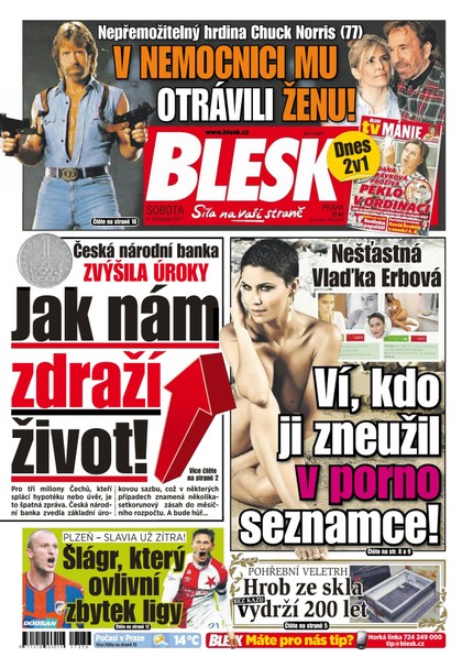 E-magazín Blesk - 4.11.2017 - CZECH NEWS CENTER a. s.