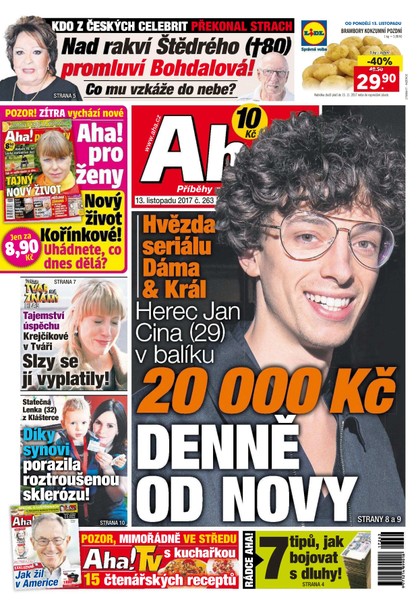 E-magazín AHA! - 13.11.2017 - CZECH NEWS CENTER a. s.
