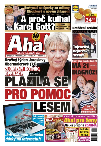 E-magazín AHA! - 27.11.2017 - CZECH NEWS CENTER a. s.