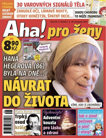 E-magazín AHA! pro ženy - 28.11.2017 - CZECH NEWS CENTER a. s.