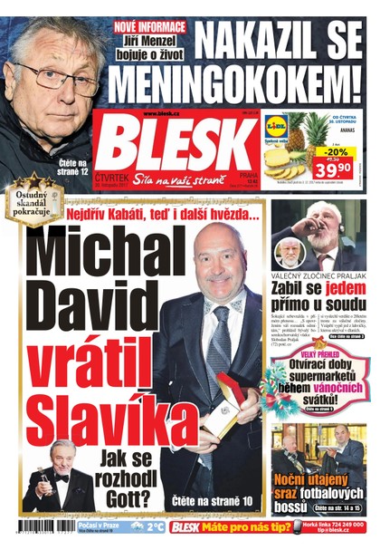E-magazín Blesk - 30.11.2017 - CZECH NEWS CENTER a. s.