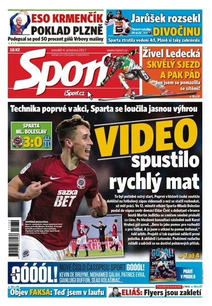 E-magazín Sport - 4.12.2017 - CZECH NEWS CENTER a. s.