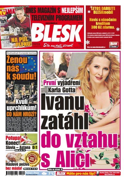 E-magazín Blesk - 8.12.2017 - CZECH NEWS CENTER a. s.