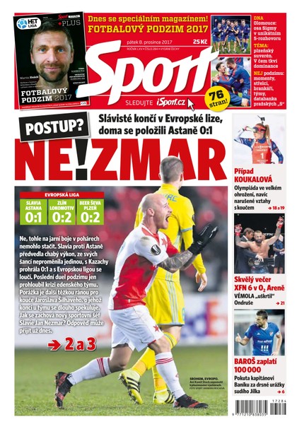 E-magazín Sport - 8.12.2017 - CZECH NEWS CENTER a. s.