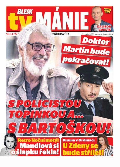 E-magazín Blesk Tv manie - 9.12.2017 - CZECH NEWS CENTER a. s.
