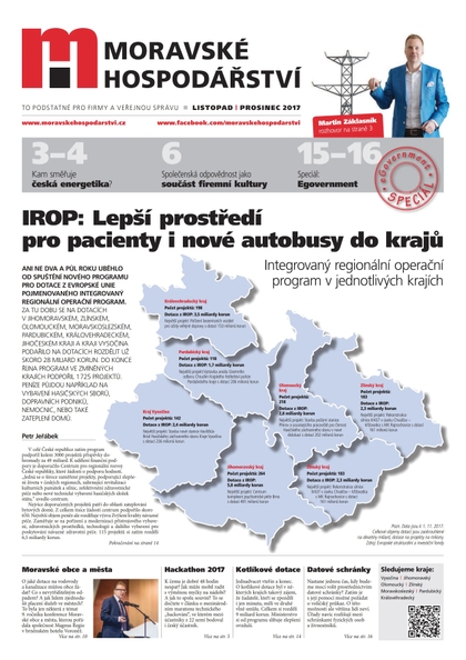E-magazín MH prosinec 2017 - Magnus Regio, vydavatel Moravského hospodářství