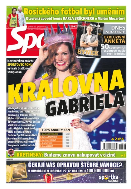 E-magazín Sport - 22.12.2017 - CZECH NEWS CENTER a. s.