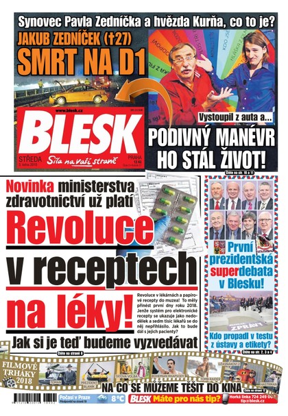 E-magazín Blesk - 3.1.2018 - CZECH NEWS CENTER a. s.