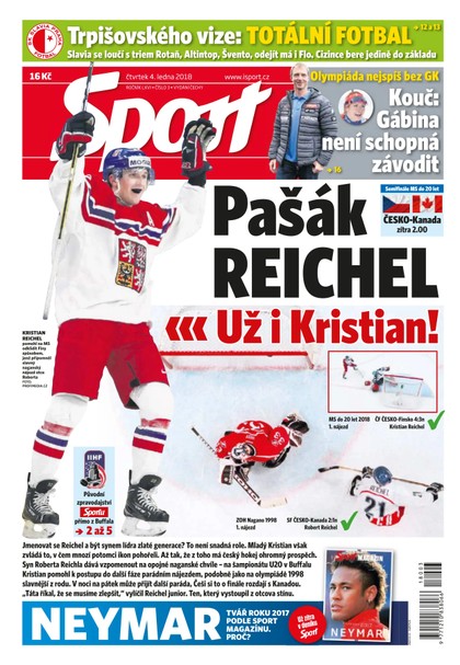 E-magazín Sport - 4.1.2018 - CZECH NEWS CENTER a. s.