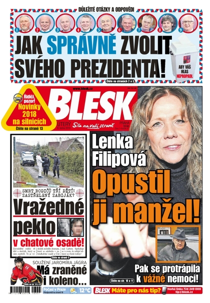 E-magazín Blesk - 9.1.2018 - CZECH NEWS CENTER a. s.