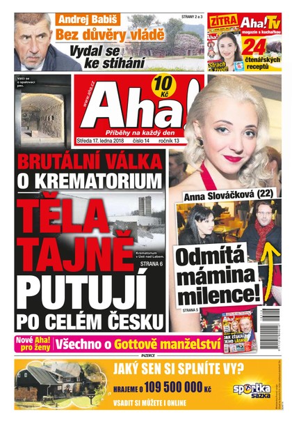 E-magazín AHA! - 17.1.2018 - CZECH NEWS CENTER a. s.
