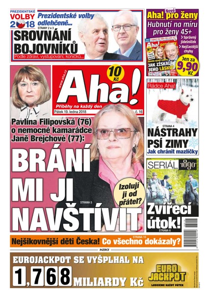E-magazín AHA! - 19.1.2018 - CZECH NEWS CENTER a. s.