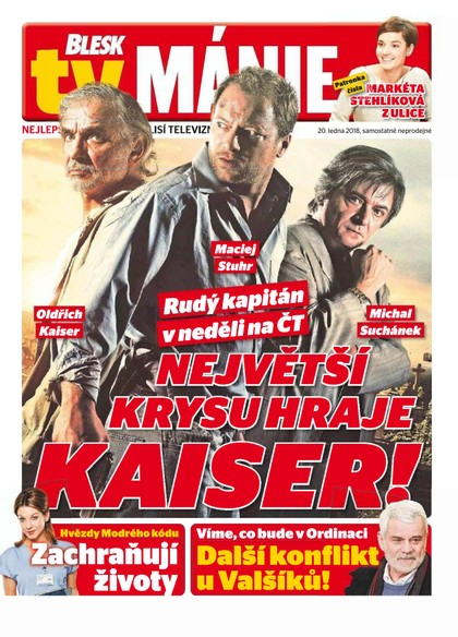 E-magazín Blesk Tv manie - 20.1.2018 - CZECH NEWS CENTER a. s.