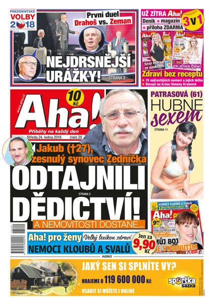 E-magazín AHA! - 24.1.2018 - CZECH NEWS CENTER a. s.