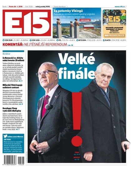E-magazín E15 - 26.1.2018 - CZECH NEWS CENTER a. s.