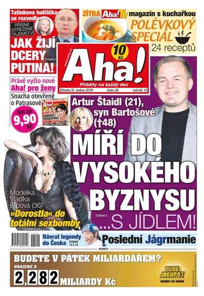 E-magazín AHA! - 31.1.2018 - CZECH NEWS CENTER a. s.