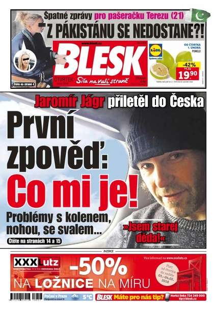 E-magazín Blesk - 1.2.2018 - CZECH NEWS CENTER a. s.