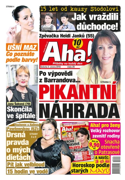 E-magazín AHA! - 3.2.2018 - CZECH NEWS CENTER a. s.