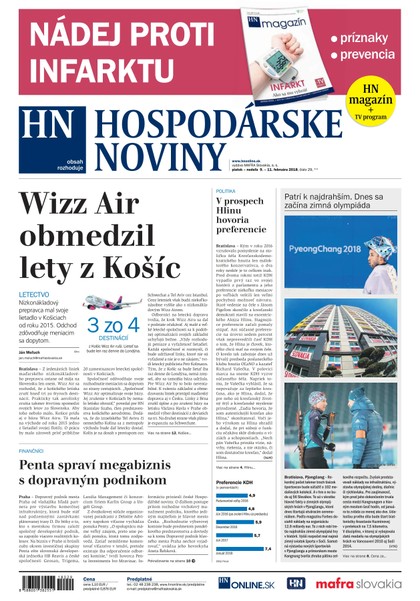 E-magazín Hospodárske noviny 09.02.2018 - MAFRA Slovakia, a.s.